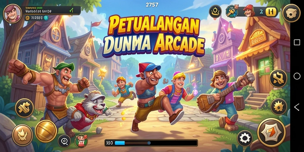 Tangkapan layar utama 2757 menampilkan gameplay yang seru dan dinamis.