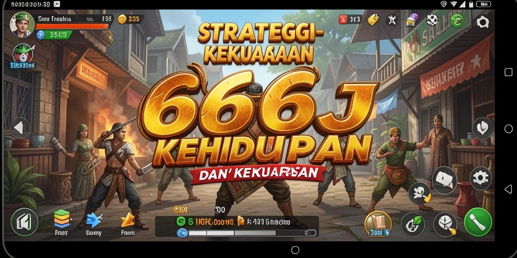 Tampilan menarik dari gameplay 666J yang penuh strategi.