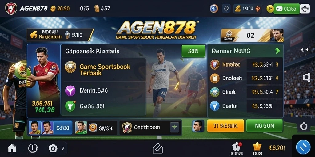 Tampilan antarmuka AGEN878 yang menarik saat bermain taruhan.