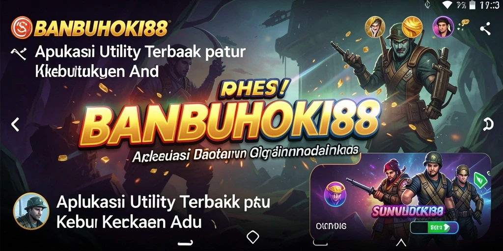 Tampilan intuitif aplikasi BANBUHOKI88 dengan fitur-fitur unggulan.