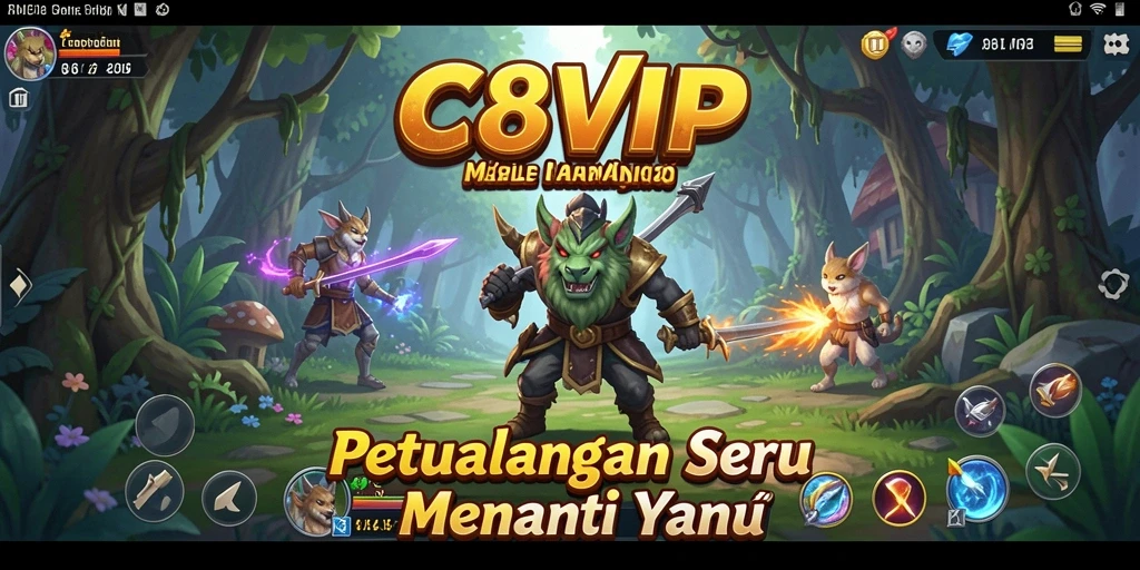 Tampilan gameplay C8VIP yang mengesankan dalam petualangan yang seru.
