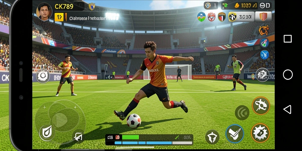 Tampilan gameplay menarik dalam CK789 yang menggugah semangat olahraga.