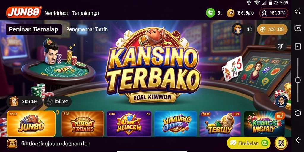 Screenshot gameplay JUN88 yang menunjukkan keseruan permainan kasino.