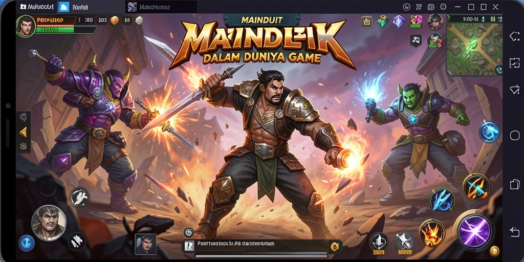 Tampilan screenshot MAINDUIT menampilkan aksi pertarungan yang seru.