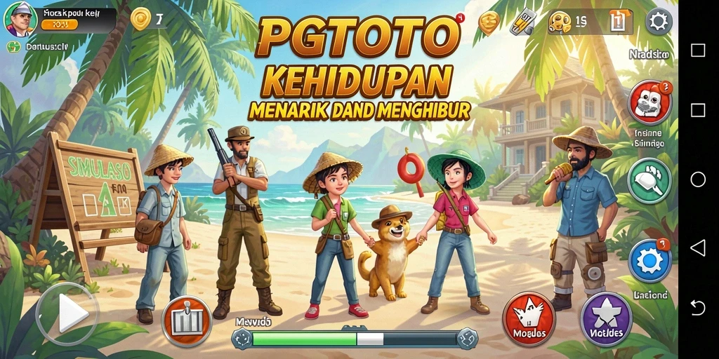 Screenshot menampilkan aksi gameplay seru dalam PGTOTO.