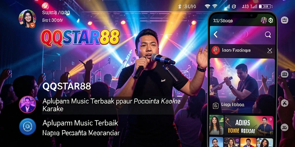 Tampilan gameplay <strong>QQSTAR88</strong> yang mengasyikkan dengan fitur karaoke.