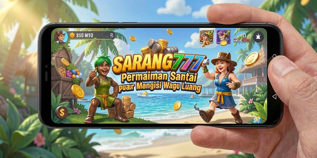 Tampilan gameplay menarik dari SARANG777 yang penuh warna.