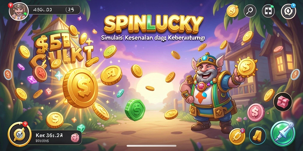 Tampilan gameplay SPINLUCKY yang mengasyikkan dan memikat.