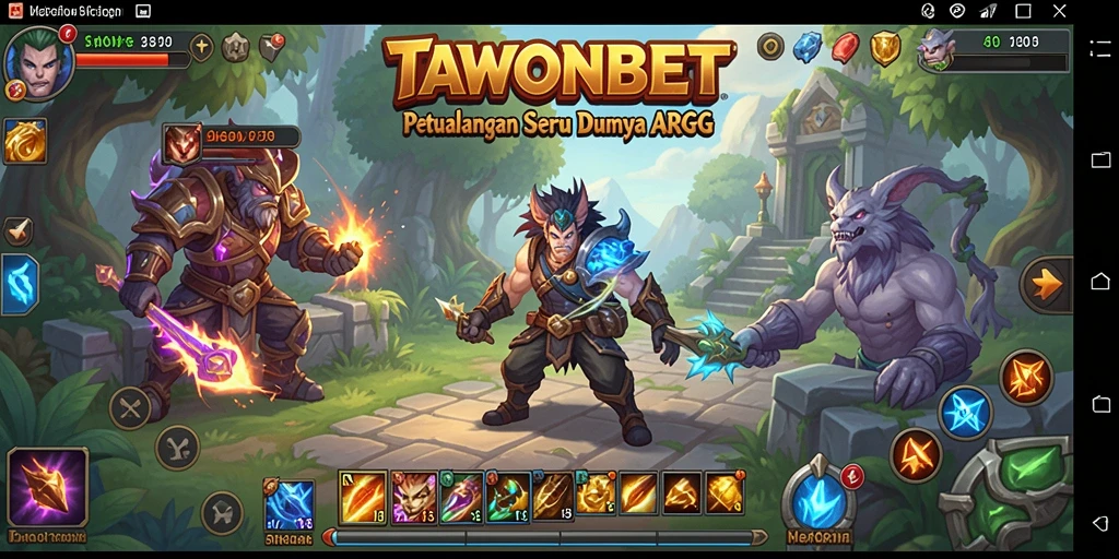 Tampilan menakjubkan dari gameplay ARPG TAWONBET.