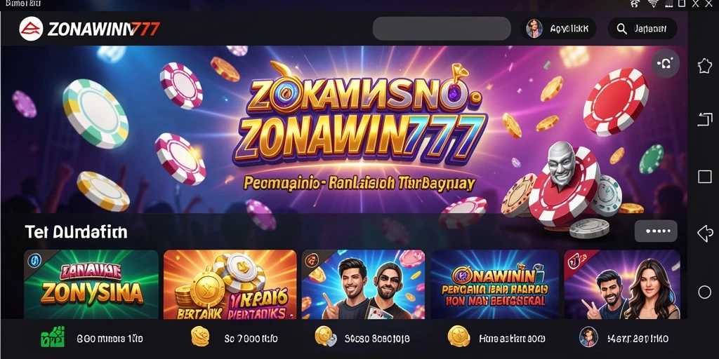 Tampilan gameplay menarik di ZONAWIN777 yang menyuguhkan suasana kasino.